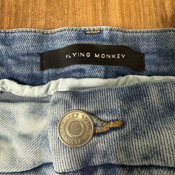 Women's Flying Monkey Patchwork Straight Leg Mom Jeans Size 29 - Picture 3 of 8